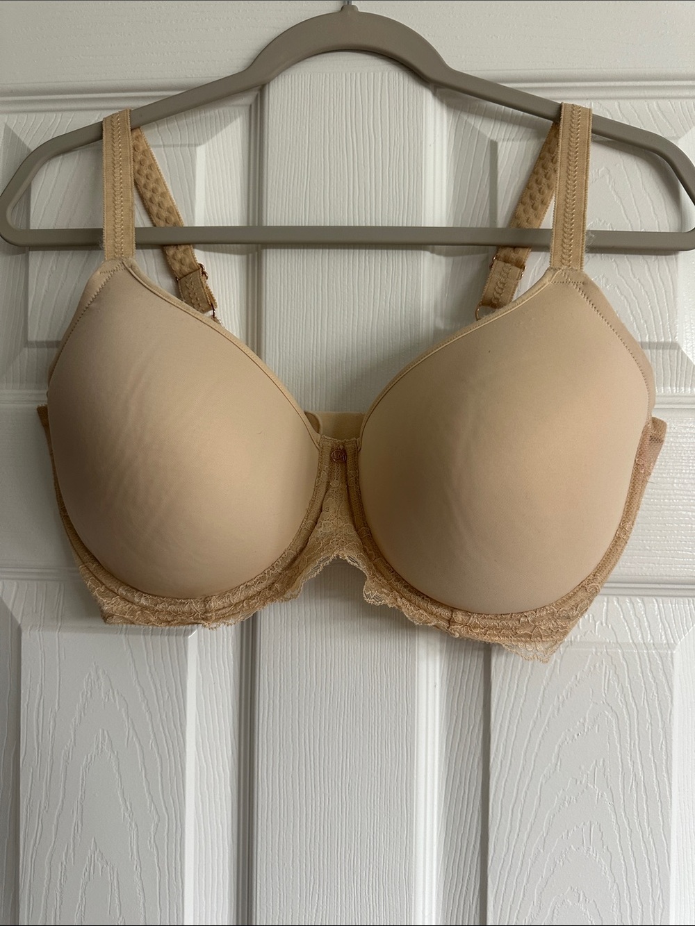 Le Mystere Smooth Nude Lace-Trim T-Shirt Bra